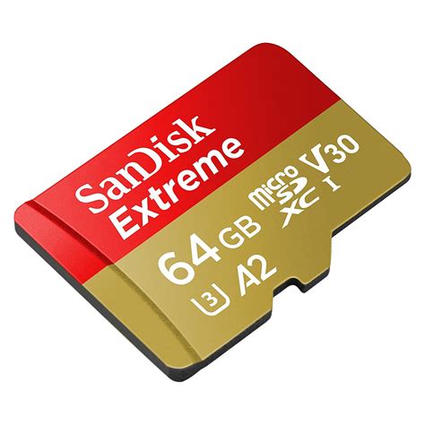 Scheda Di Memoria Micro Sdxc Uhs I Sandisk 64gb A2 Extreme 160mbs