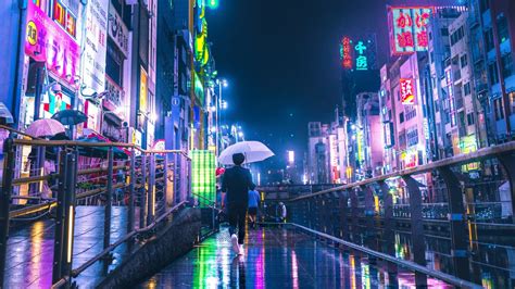 Osaka In The Rain Image Abyss