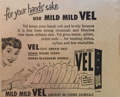 Mild Mild Vel Dish Soap Vintage Ad Vintage Advertisements Retro Ads