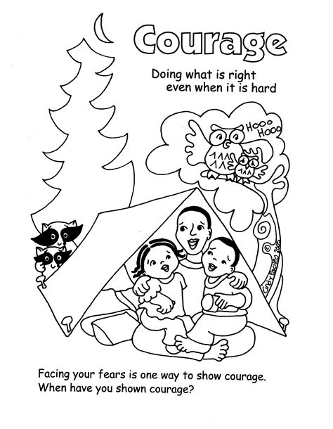 Showing Courage Coloring Pages Coloring Pages