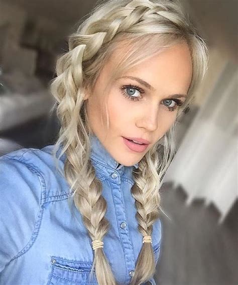 Braids (also referred to as plaits) are a complex hairstyle formed by interlacing three or more strands of hair. 17 Chic Double Braided Hairstyles You Will Love | Styles ...