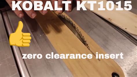 The kobalt table saw manual did come with instructions on aligning it via some hexagonal screws, but i haven't gotten around to fixing it. The BEST DIY zero clearance insert for th KOBALT(KT1015 ...