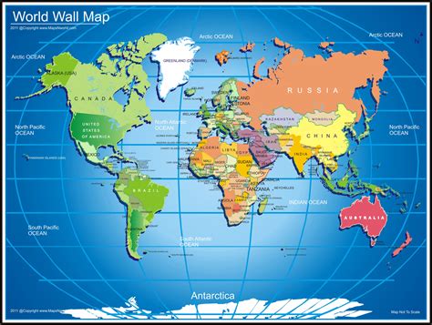 World Map With Countries Hd