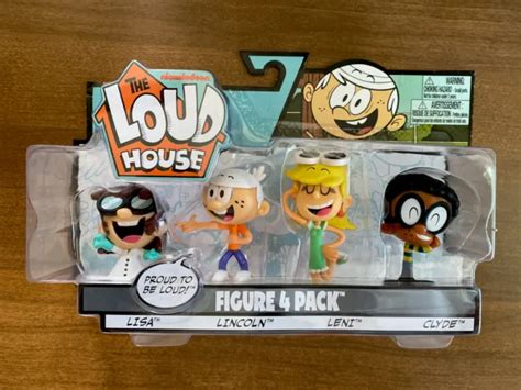 The Loud House Figure 4 Pack Lincoln Lisa Clyde Leni Action Figure
