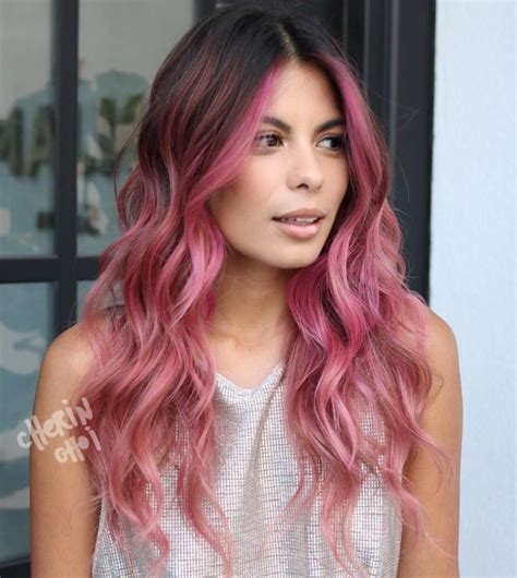 40 Ideas Of Pink Highlights For Major Inspiration Pink Hair Highlights Hair Color Pink Hair