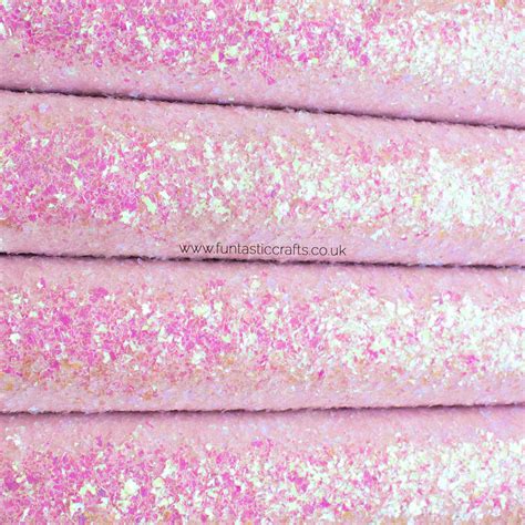 Pink Crystal Iridescent Chunky Glitter Fabric Funtastic Crafts Uk