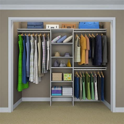 Home depot closet organizer systems. ClosetMaid Selectives 83 in. H x 120 in. W x 14.5 in. D ...