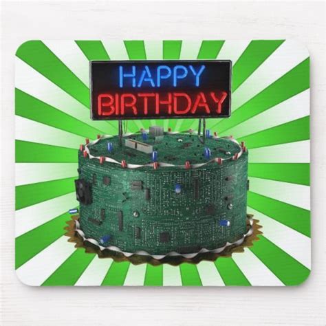 Happy Birthday Geek Mouse Pad Personalized Mouse Pad Bitcoin Geek