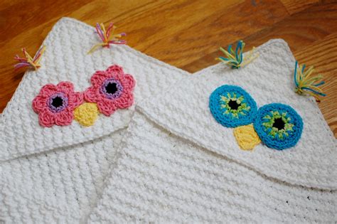 Crochet Pattern Owl Hooded Baby Towel Also Makes A