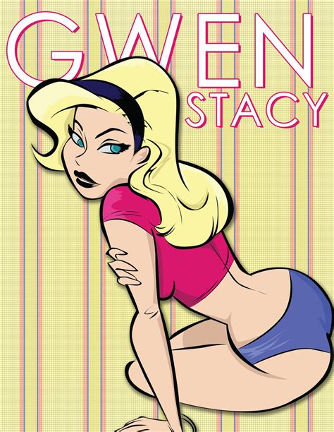 Gwen Stacy Retro Pinup Gwen Stacy Porn Superheroes
