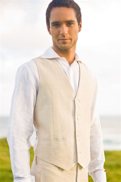 Men S Linen Suit For Beach Weddings Grooms Island Importer