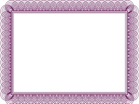 Purple Certificate Borders Templates Pdf