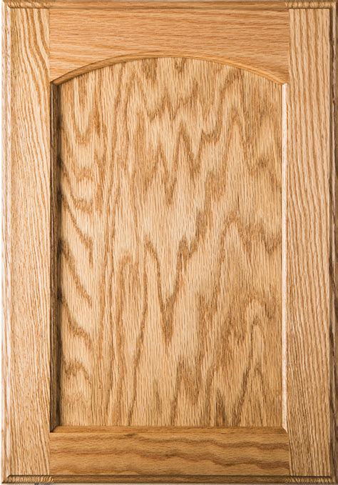 Eyebrow Arch Red Oak Flat Panel Cabinet Door Charlotte Nc