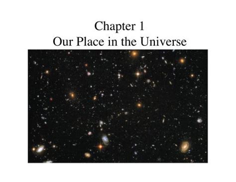 Chapter 1 Our Place In The Universe