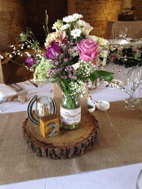 Rusticcountry Style Table Decorationcentre Piece At The Great Tythe