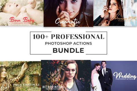 100 Pro Photoshop Actions Bundle Free Download