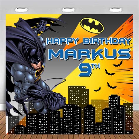 Jual Batman Backdrop Flexi Banner Birthday Spanduk Hiasan Dinding