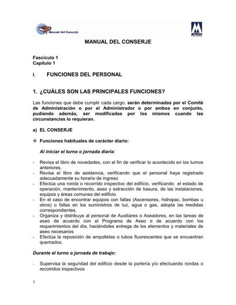 Manual Del Personal De Servicio De Edificios Metrogas
