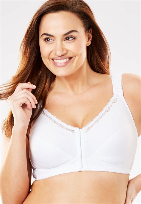 Front Close Cotton Wireless Posture Bra By Comfort Choice® Plus Size