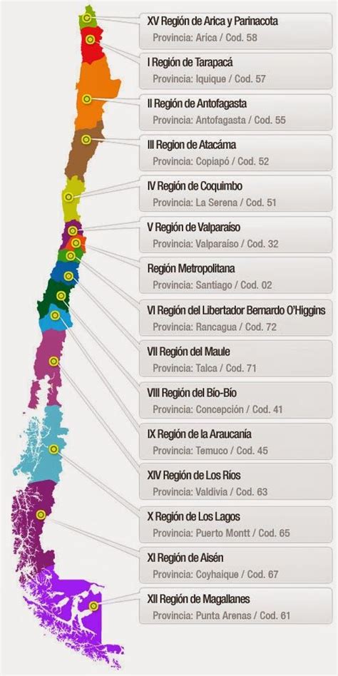 Mapa Politico De Chile Actualizado Con Sus 15 Regiones Images