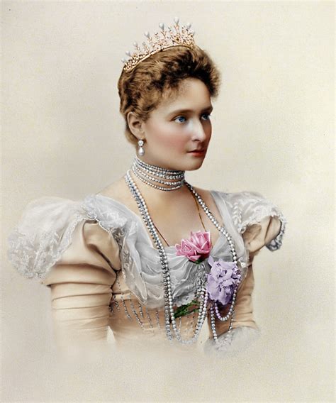 Empress Alexandra Feodorovna Of Russia 1897 Bringing Black And