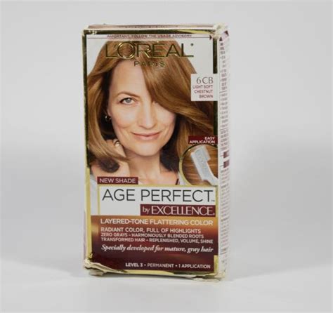 Loreal Age Perfect By Excellence Hair Color 6cb Light Soft Chestnut