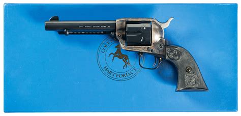 Colt Single Action Army Revolver With Original Box Rock Island Auction