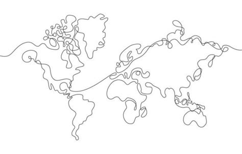 Curved World Map Vector Art Icons And Graphics For Free Download