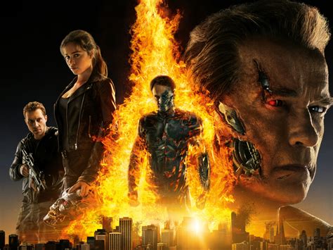 Download Wallpaper 1400x1050 Movie Poster Terminator Genisys 2015
