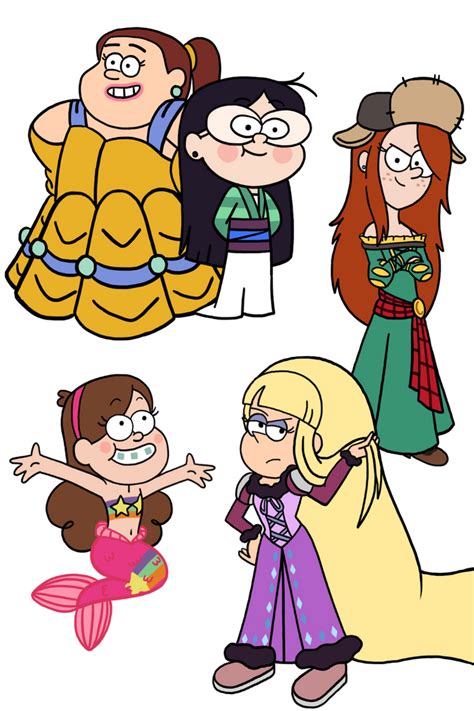 Gravity Falls Girls As The Disney Princesses By Purpleorchid 8863 On