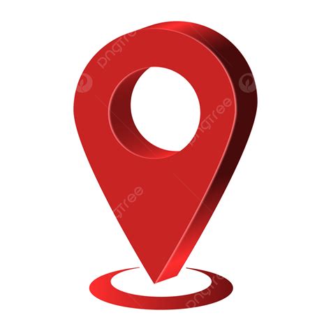 3d Location Map Icon Logo Symbol Vector Design Clipart Transparent