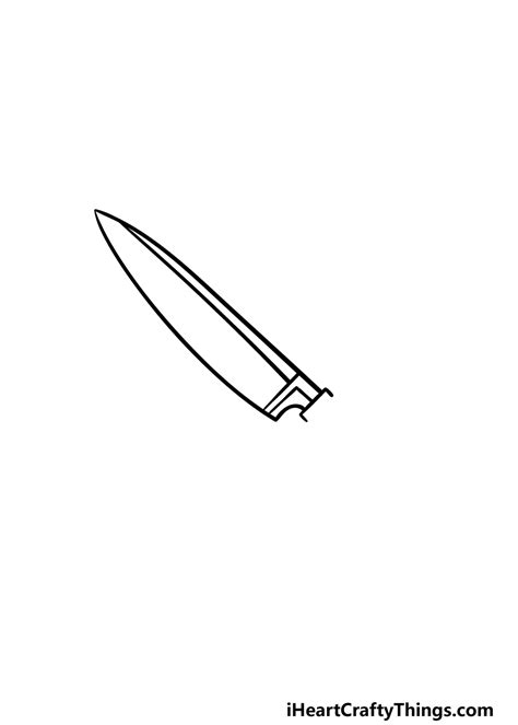 Knife Drawing How To Draw A Knife Step By Step