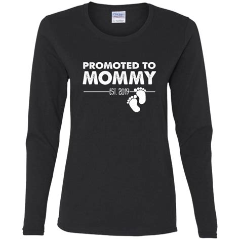 Shop mommy gifts onesies created by independent artists from around the globe. Promoted To Mommy Est 2019 New Mom Gift Women Long Sleeve ...