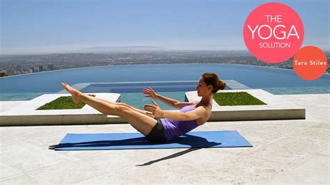 5 Minute Yoga Core Workout The Yoga Solution With Tara Stiles Youtube