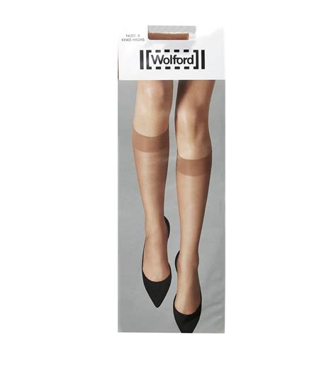 Wolford Nude Individual 10 Knee High Socks Harrods Uk