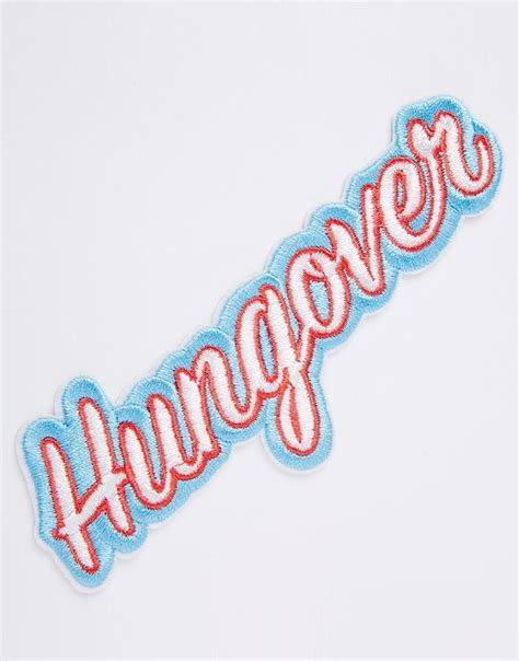 Skinnydip Hungover Iron On Patch At Asos Com Parches Termoadhesivos Parche
