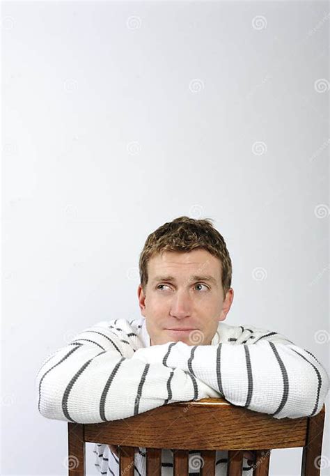 Man Sitting On Chair Stock Photo Image Of Relaxed Relaxing 10446380