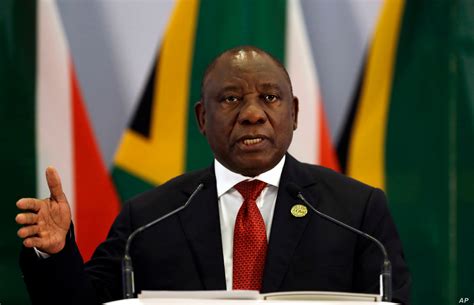 President of the republic of south africa. Under Fire About Economy, South Africa's Ramaphosa Eyes ...
