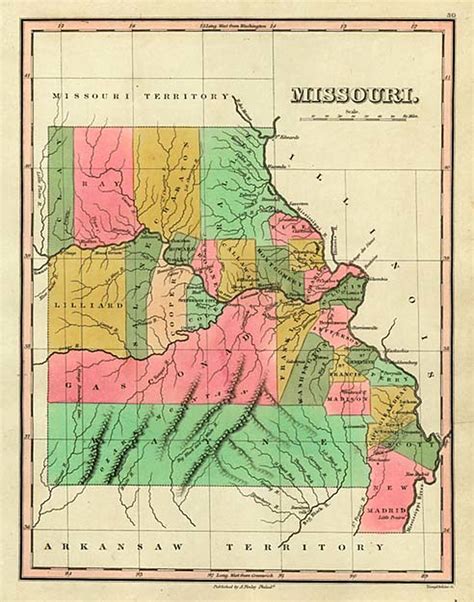 Missouri Barry Lawrence Ruderman Antique Maps Inc