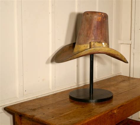 19th Century Giant American 10 Gallon Hat Original Shop Metal Trade