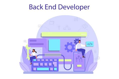 Premium Vector Back End Development Concept