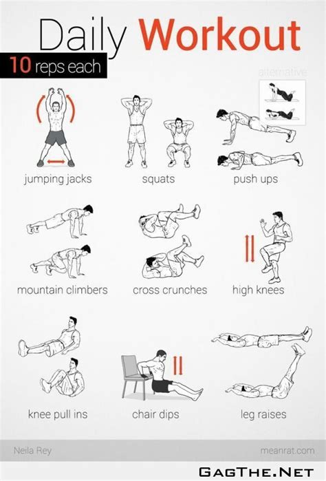 Another One Daily Workout Plan Daily Workout Workout Routine Easy