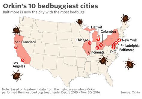 Bed Bugs By State Map Zip Code Map