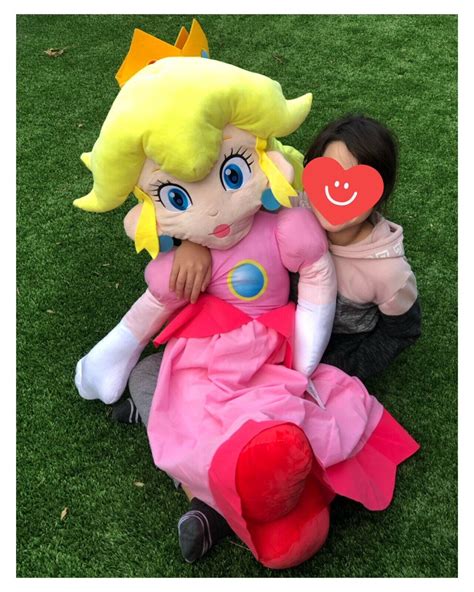 4ft Good Stuff Nintendo Super Mario Princess Peach Jumbo Soft Plush Doll