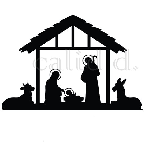 baby Jesus Silent Night Holy Night Sublimation Nativity scene clipart