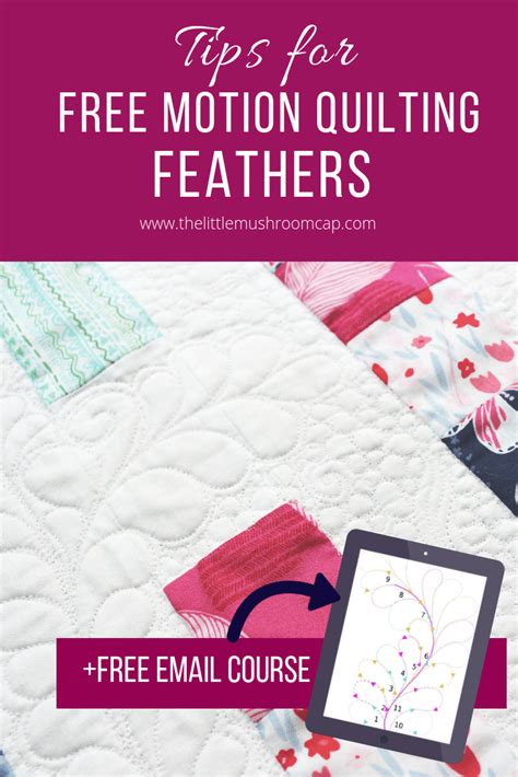 Feather Quilting Tutorial Free Printable Template The Little