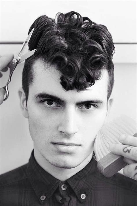 Super Cool 50s Greaser Hairstyles Short Curly Hairstyles For Guys Are