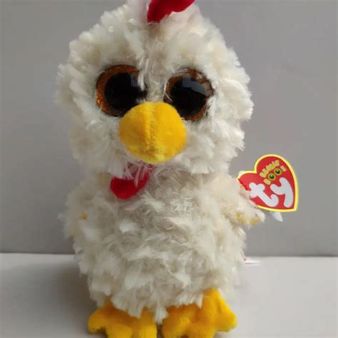 Hennie Chicken With Heart Tag And Tush Label Ty Beanie Boos Collection
