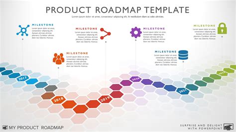 Six Phase Software Timeline Roadmap Powerpoint Template