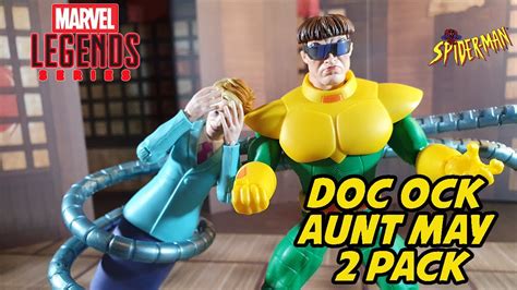 Marvel Legends Vhs Doc Ock And Aunt May 2 Pack Action Figure Review Youtube